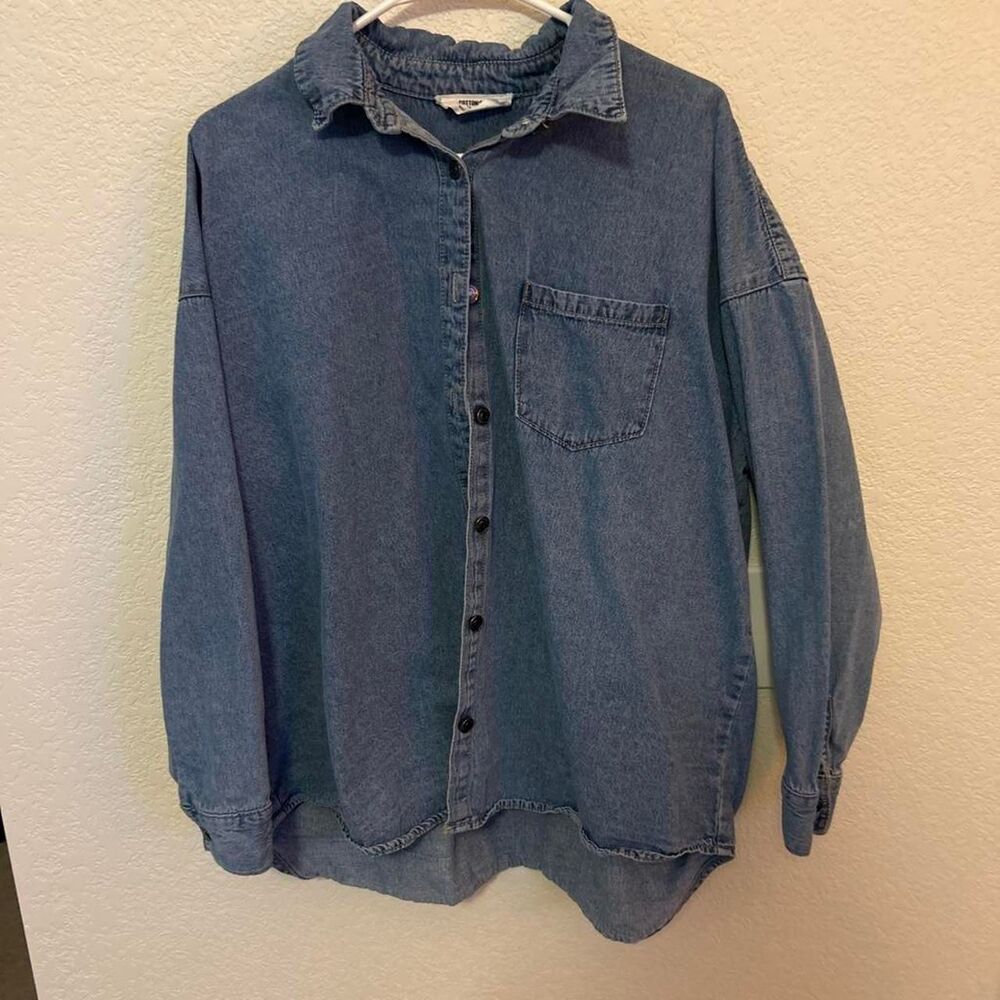 Cotton-on Men's Blue and Navy Shirt